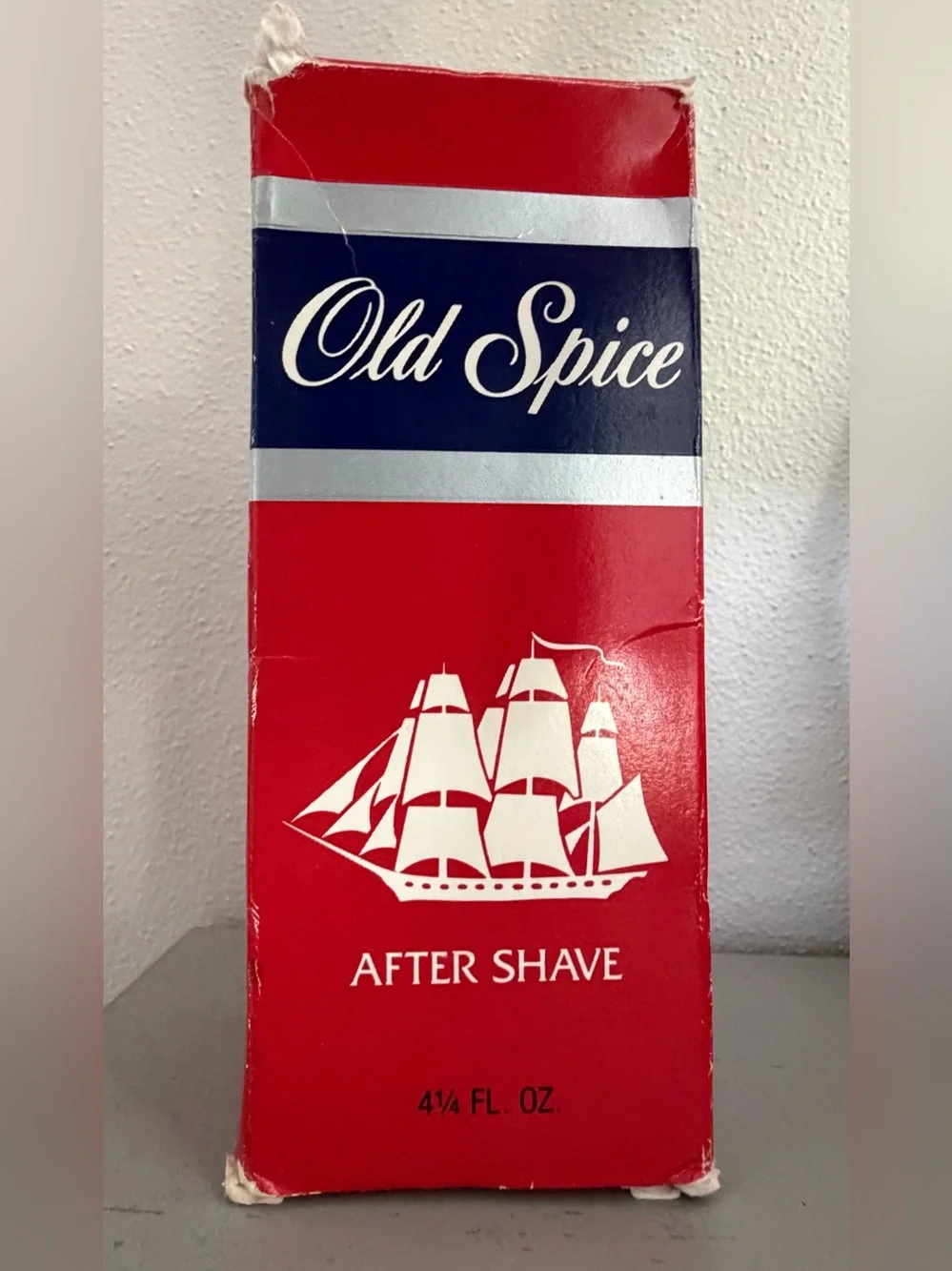 Vintage Old Spice After Shave 4 1/4 Fl Oz Glass Bottle USA